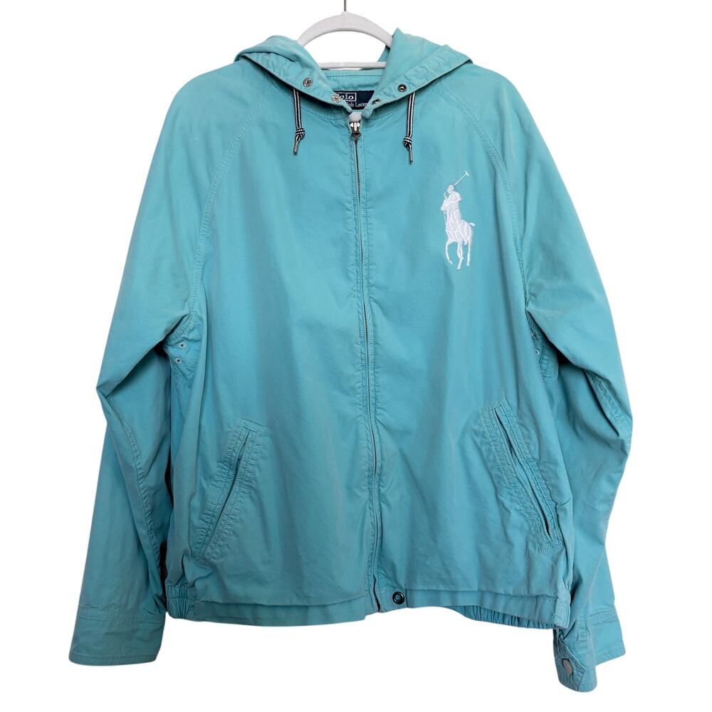 Vintage Polo Ralph Lauren jacket with hood. Large Pony Y2K XL